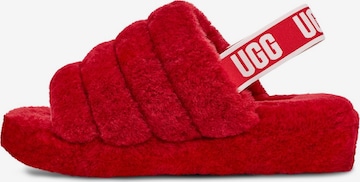 UGG Slippers in Red: front