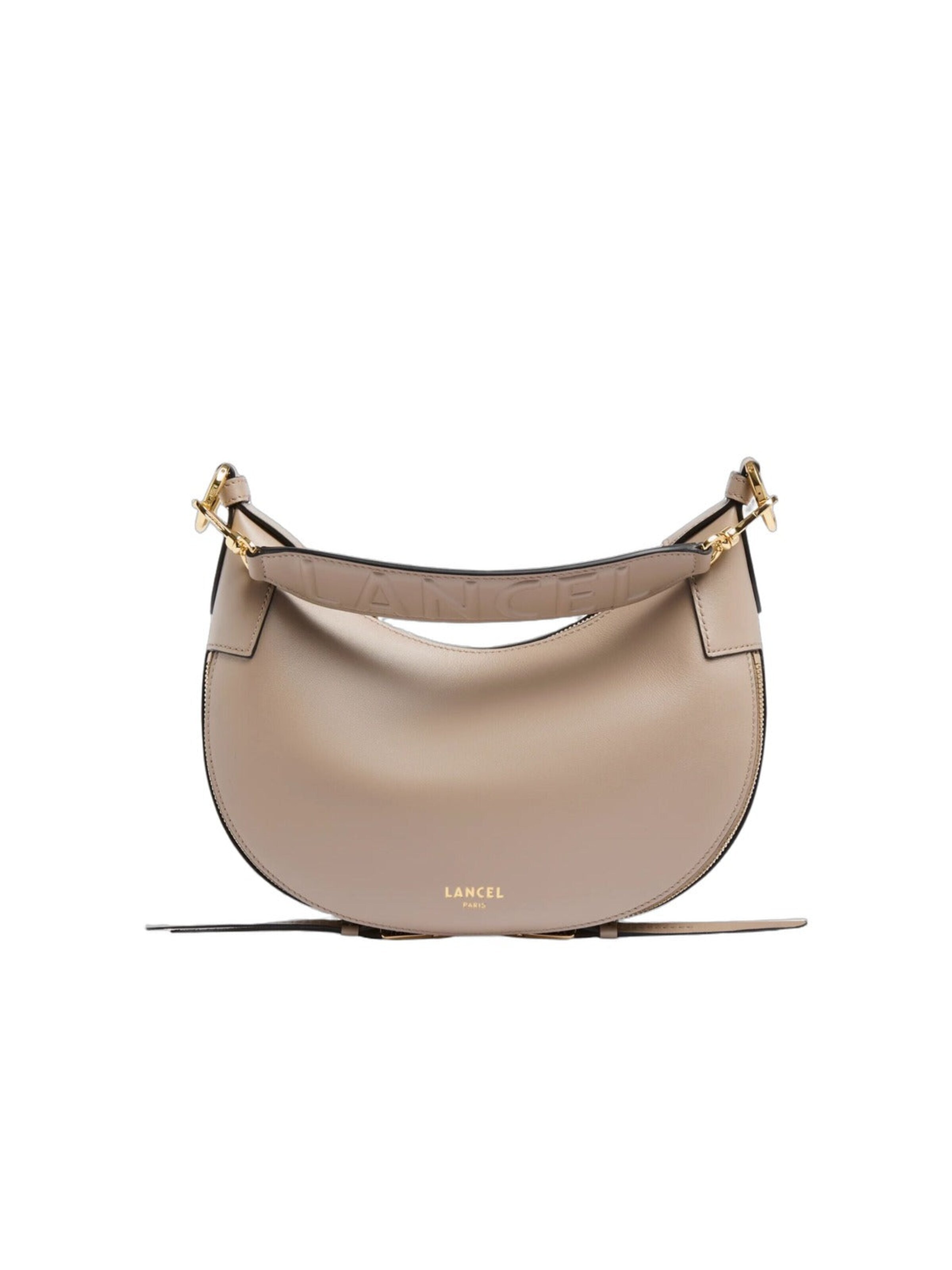 Lancel Axelremsväska 'Lancel Sac Bandoulière Hobo S Origami Galet Femme' i One Size i grå, Produktvy