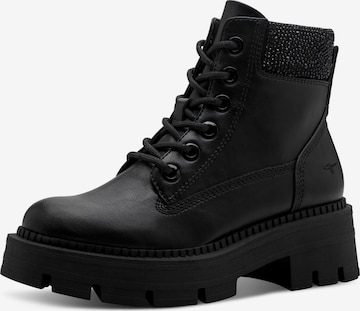 Stivaletto stringato di Tamaris in nero: frontale