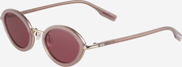 McQ Alexander McQueen Okulary przeciwsłoneczne w kolorze różowy: przód