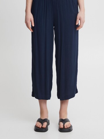 Wide Leg Pantalon ' IHMARRAKECH ' ICHI en bleu : devant
