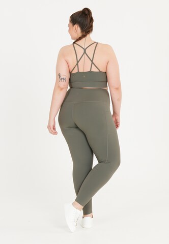 Q by Endurance Medium Support Sports bra 'Thalia' in Grey