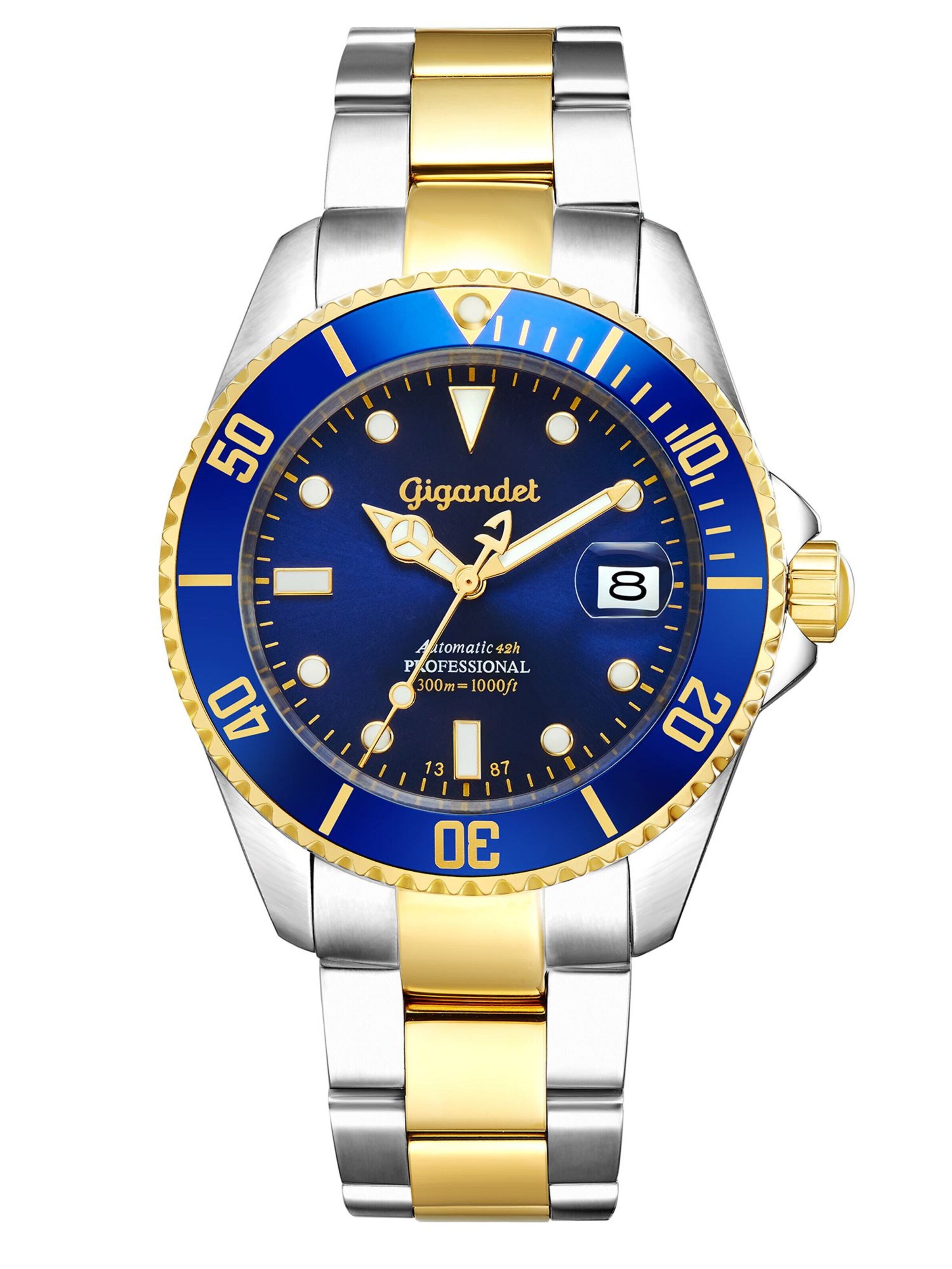 Montre à affichage analogique 'SEA GROUND' Gigandet en bleu : devant