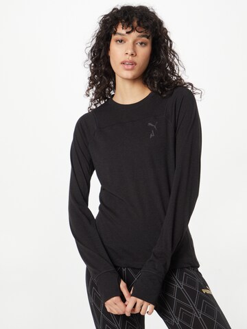 T-shirt fonctionnel PUMA en noir : devant