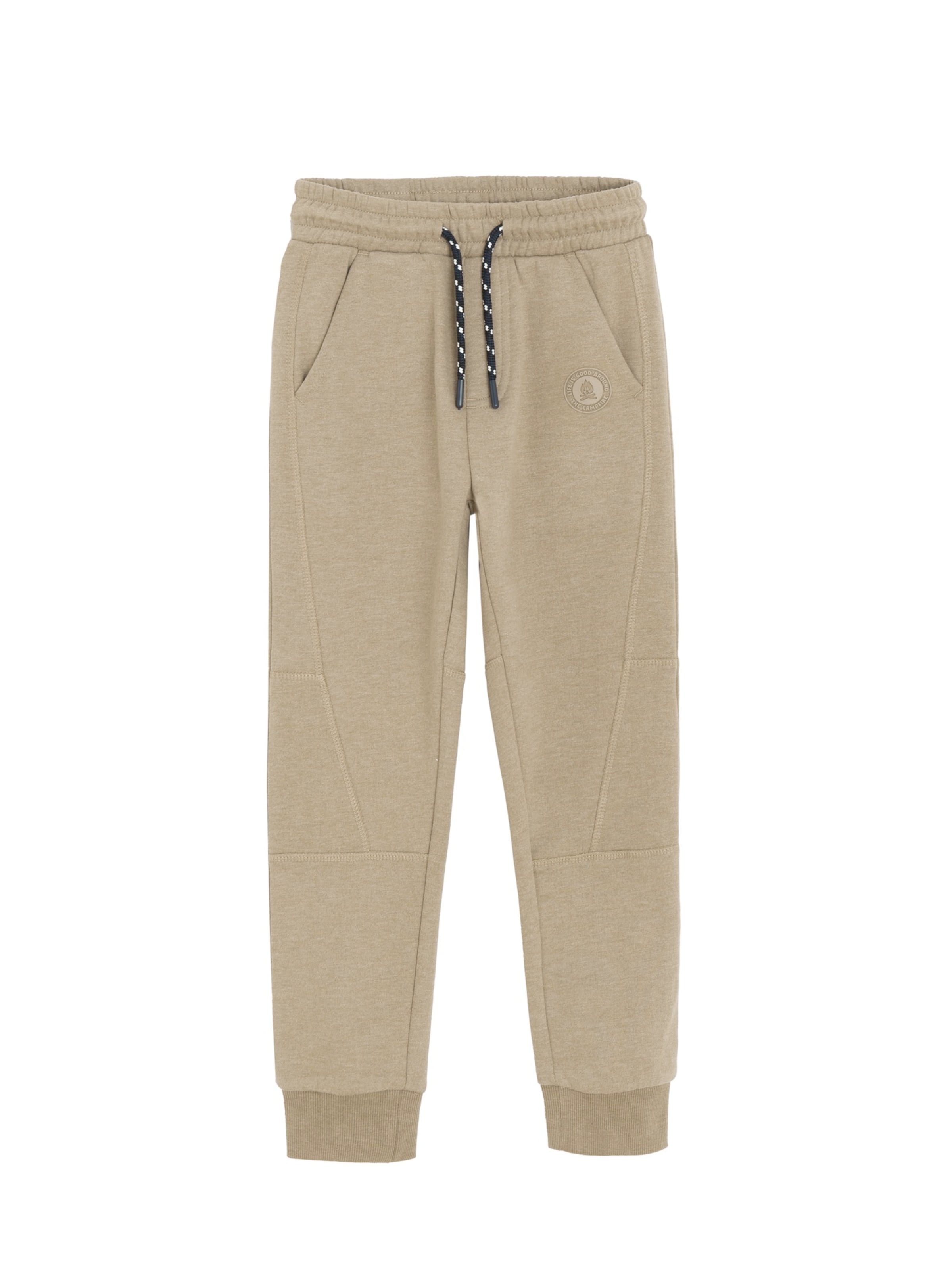 Cool Club Zwężany krój Spodnie w kolorze brązowy: przód