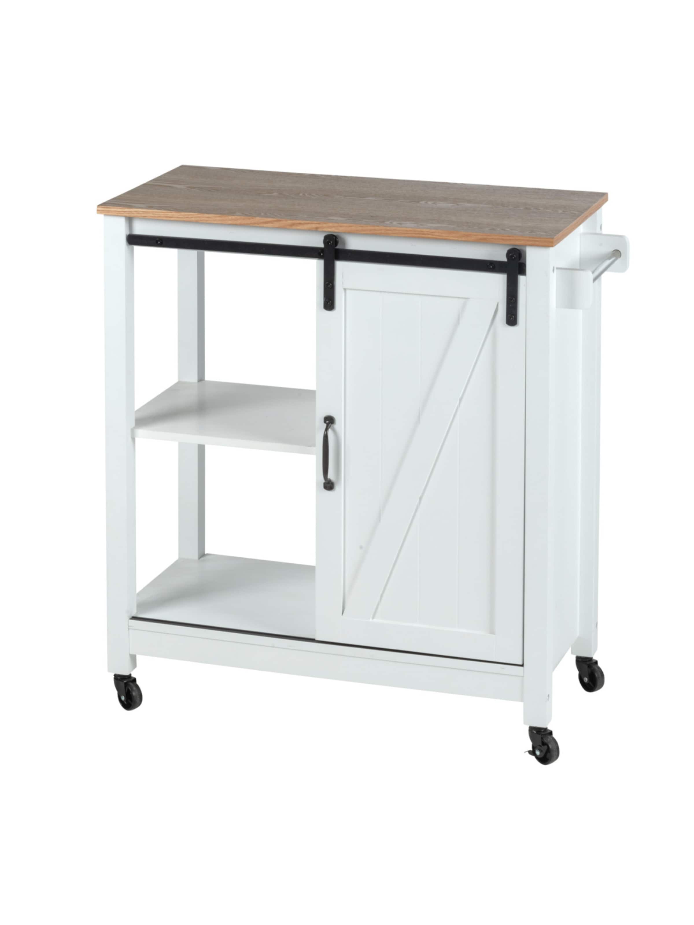 Wenko Küchenwagen 'Landhaus' in Weiß: Vorderseite