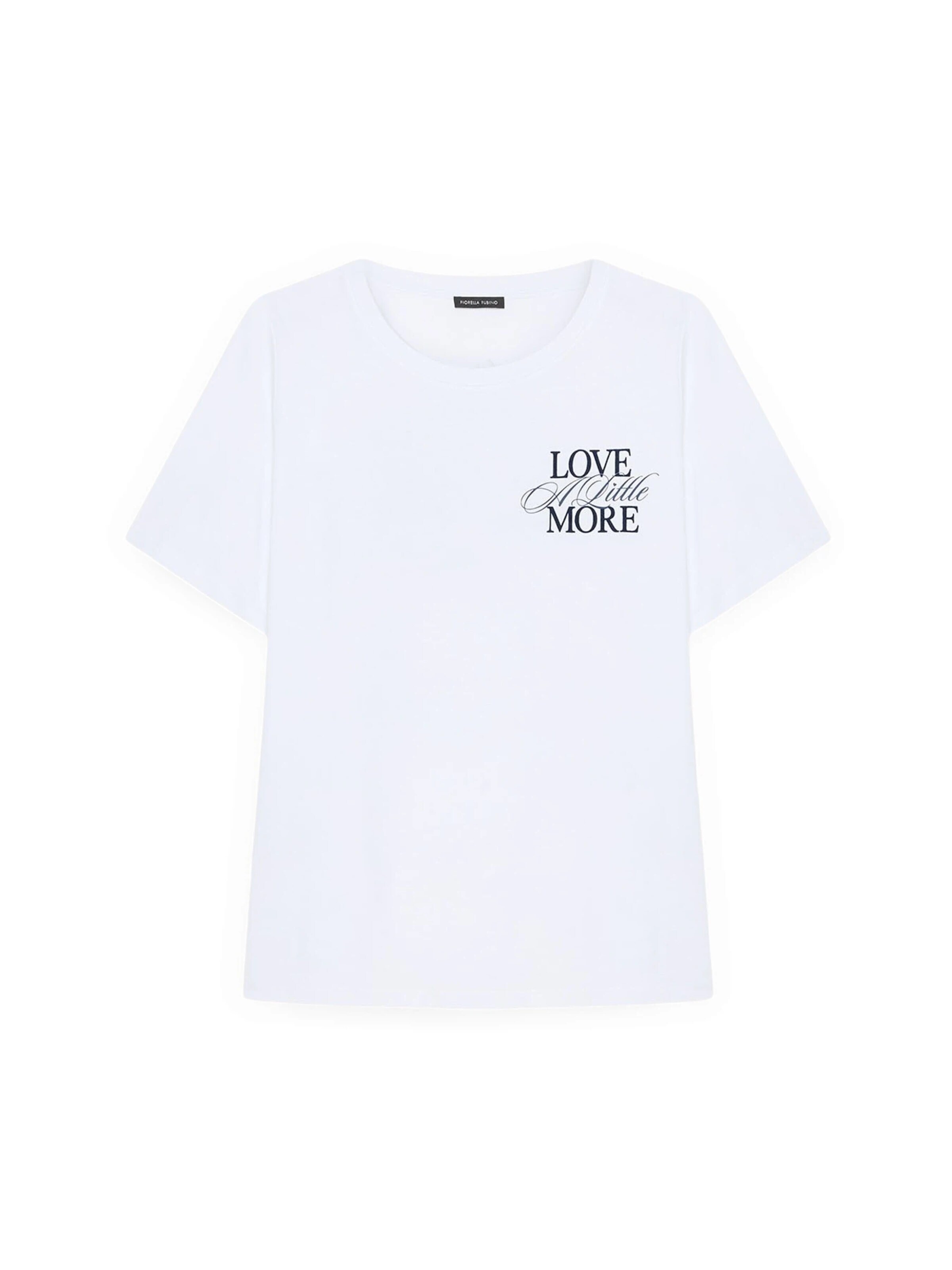 T-shirt Fiorella Rubino en blanc : devant