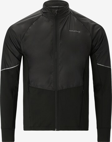 ENDURANCE Athletic Jacket in Black: front