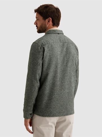 VANGUARD Overgangsjakke 'Overshirt in brushed mouliné with zipper closure' i grøn