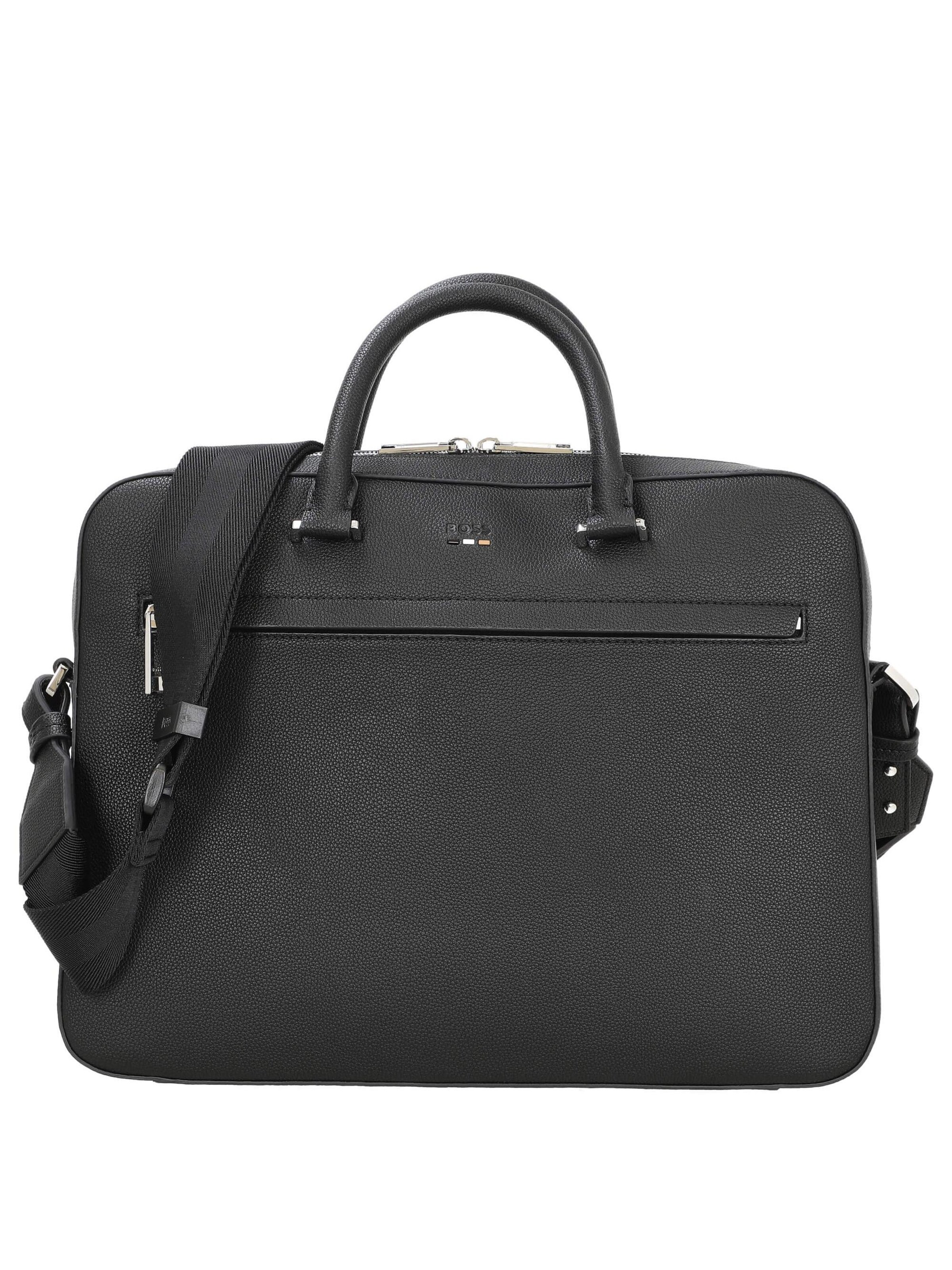 HUGO BOSS Briefcase 'Ray' in Black: front