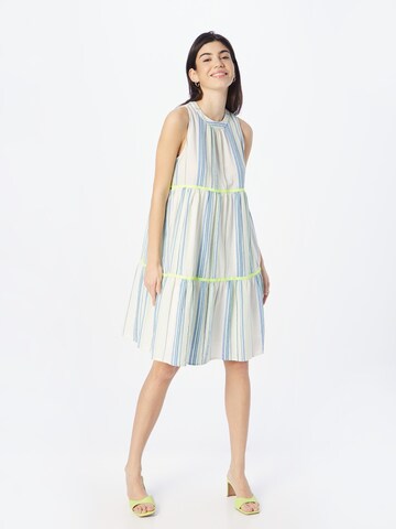 Robe Emily Van Den Bergh en bleu : devant