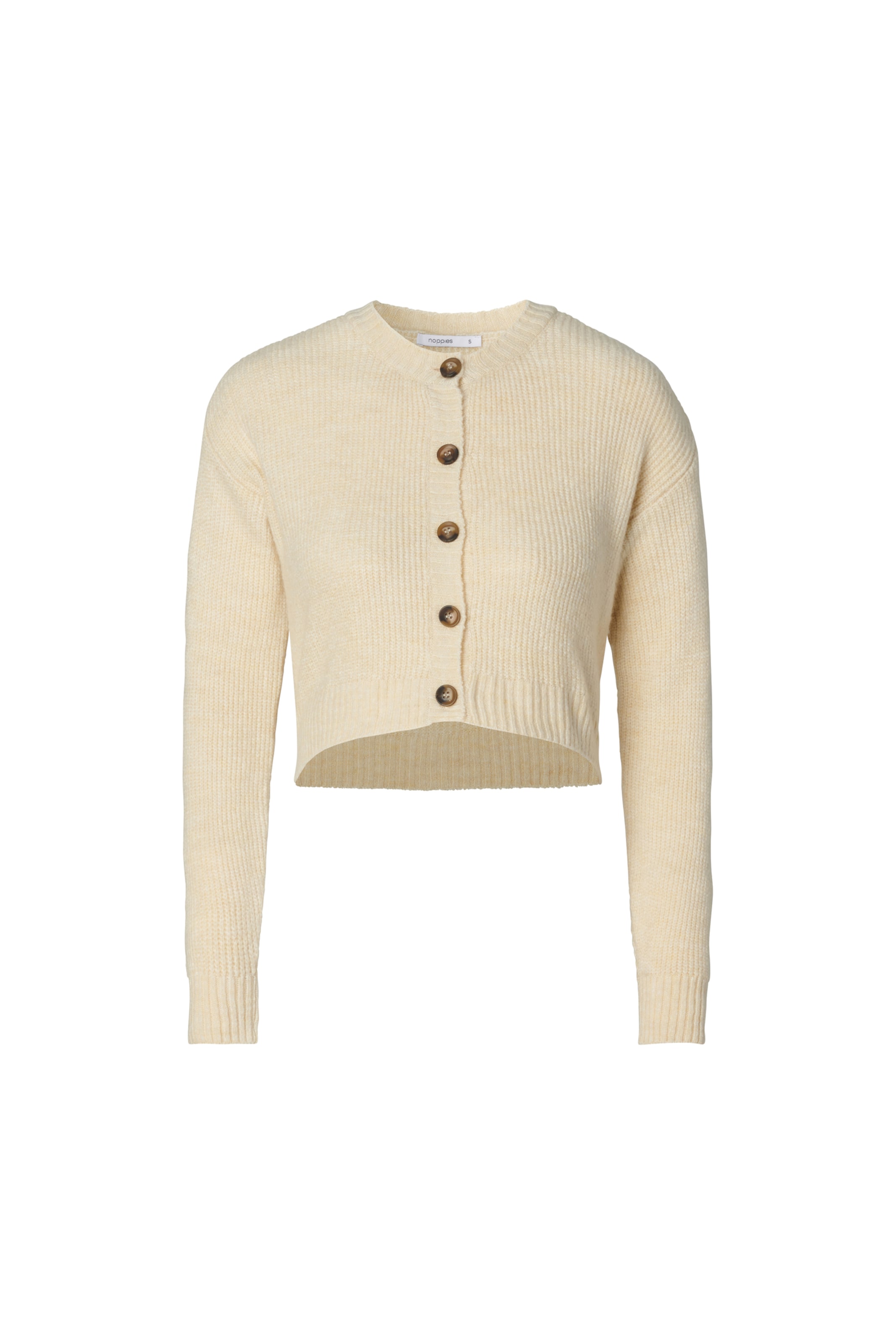 Noppies Gebreid vest in Beige: voorkant