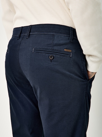 REDPOINT Slimfit Chinohose in Blau