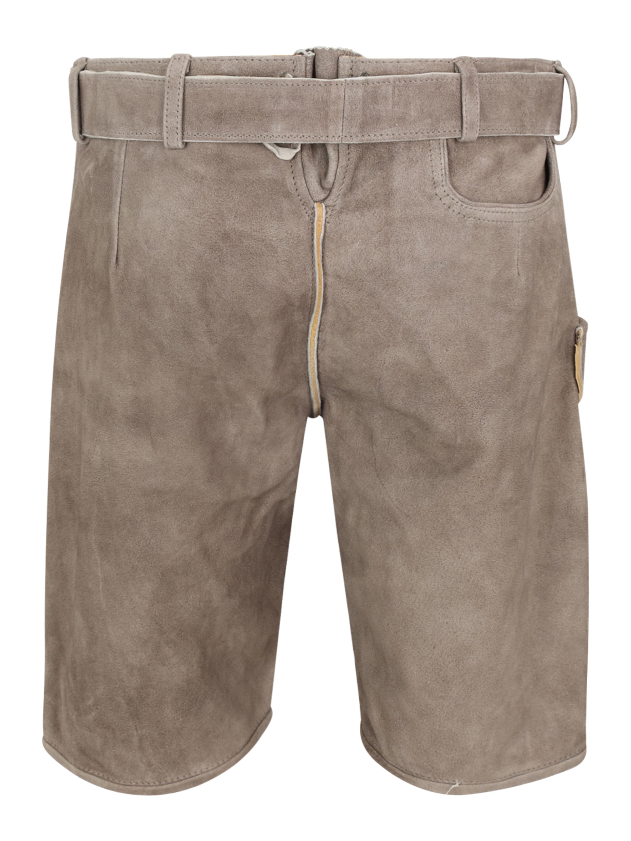 pilka Krüger Buam Standartinis Kelnės su tradiciniais raštais 'Maik'