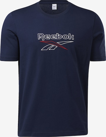 Reebok Classics - Camisa em azul: frente