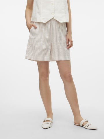 VERO MODA Regular Broek in Beige: voorkant