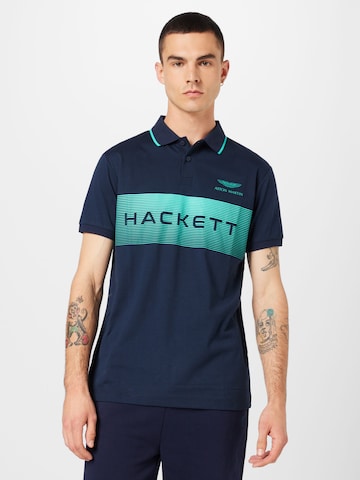 T-Shirt Hackett London en bleu : devant