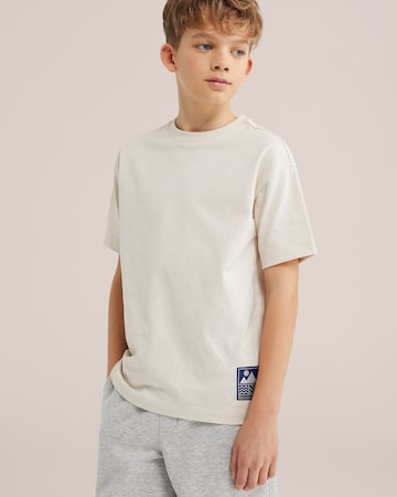 WE Fashion Футболка в Бежевый: спереди