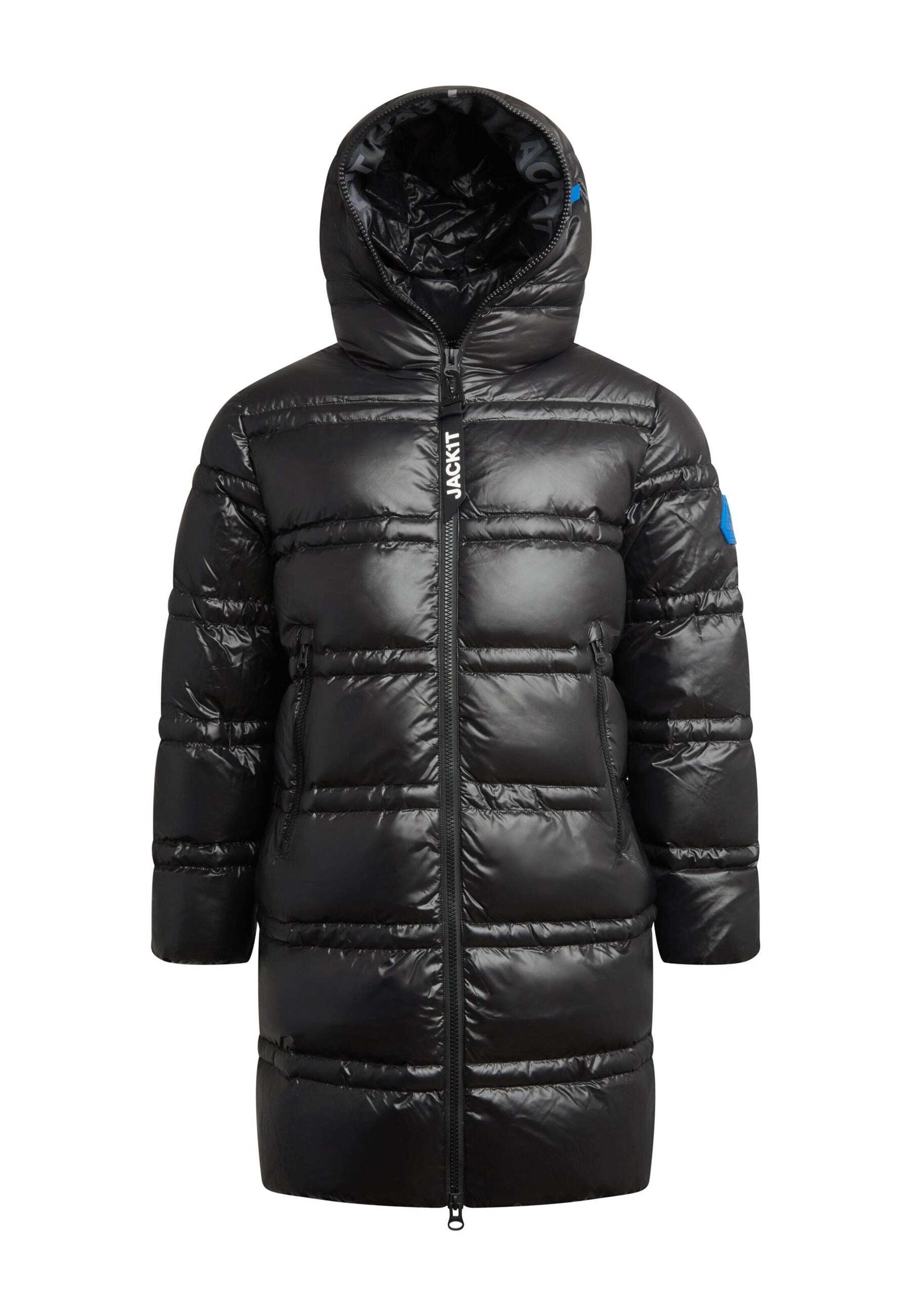 Veste outdoor ' R4D Tramline Daunenmantel Lux ' JACK1T en noir : devant