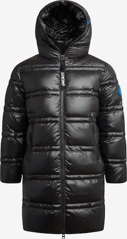 Veste outdoor ' R4D Tramline Daunenmantel Lux ' JACK1T en noir : devant