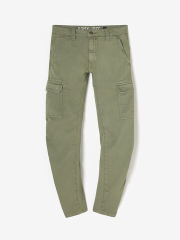 Le Temps Des Cerises Tapered Chino 'Koge' in Groen: voorkant