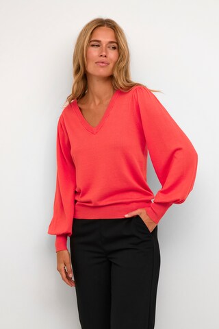 Kaffe - Pullover 'Lizza' em vermelho: frente