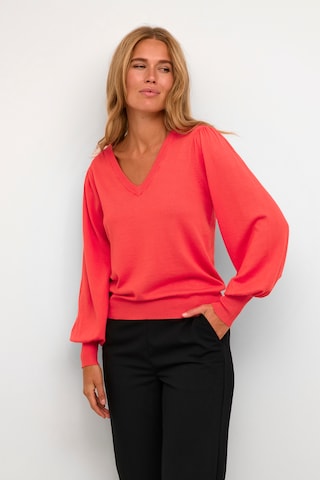 Pull-over 'Lizza' Kaffe en rouge : devant