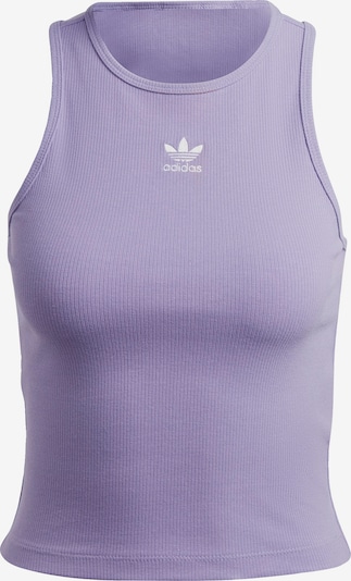 ADIDAS ORIGINALS Haut 'Adicolor Essentials Rib' en lilas / blanc, Vue avec produit