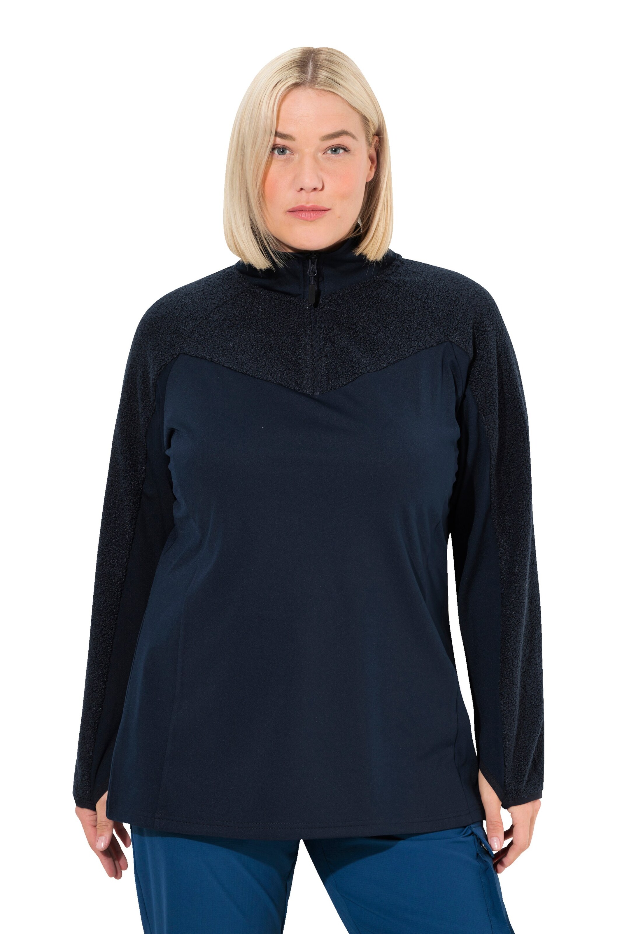 Ulla Popken Sweatshirt in Blue: front