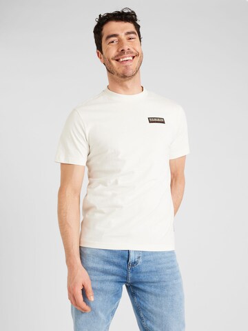 T-Shirt 'S-IAATO' NAPAPIJRI en blanc : devant