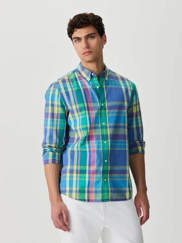 Next Comfort fit Overhemd in Blauw: voorkant