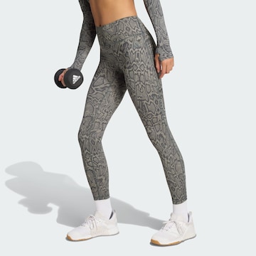 ADIDAS PERFORMANCE Skinny Παντελόνι φόρμας 'Optime PrimeLift' σε πράσινο: μπροστά