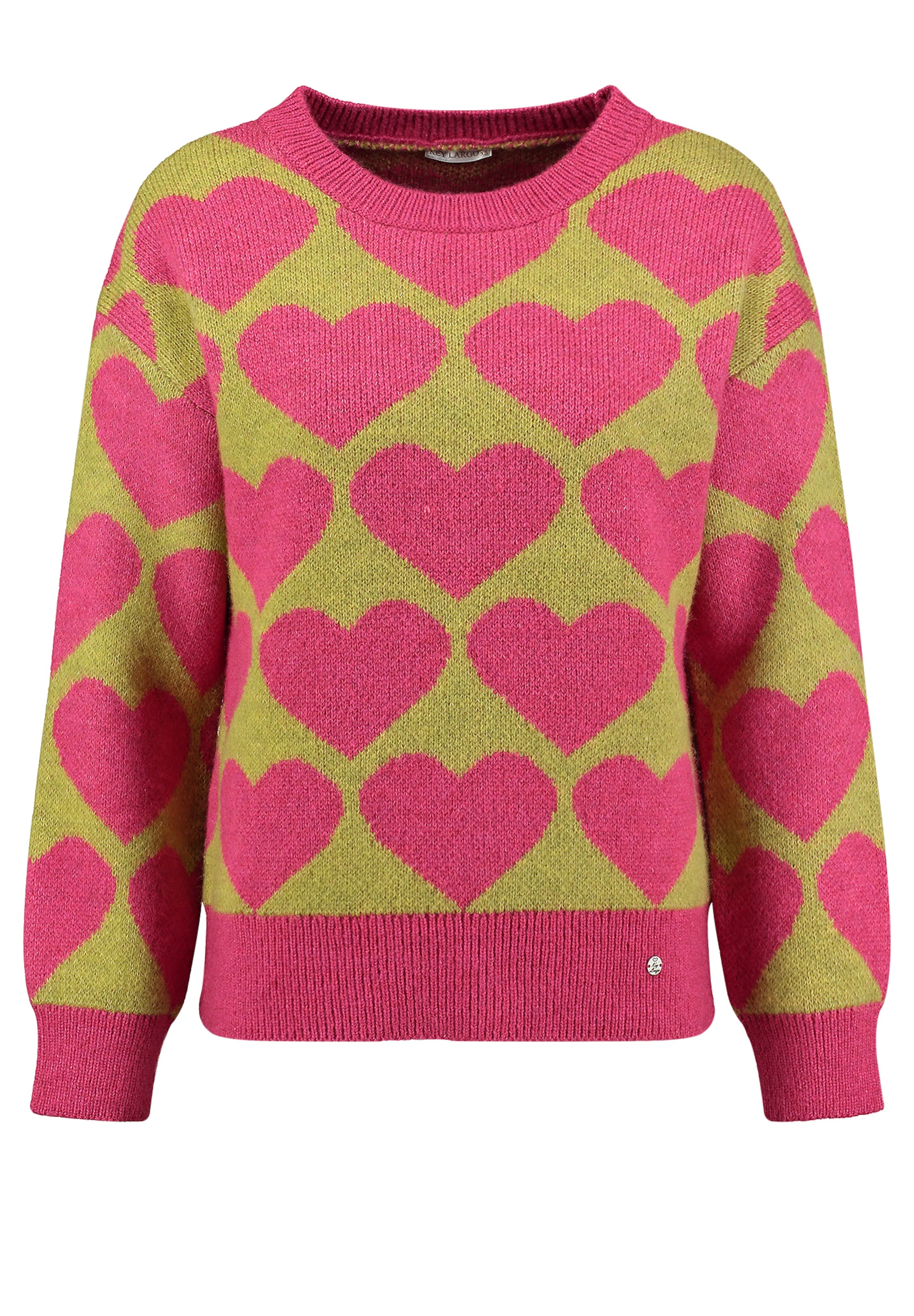 Key Largo Свитер 'Beat' в Ярко-розовый: спереди