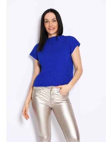 Süel knitwear Sticktop 'Wrinkled Texture'‌‌‌‌ in Blau