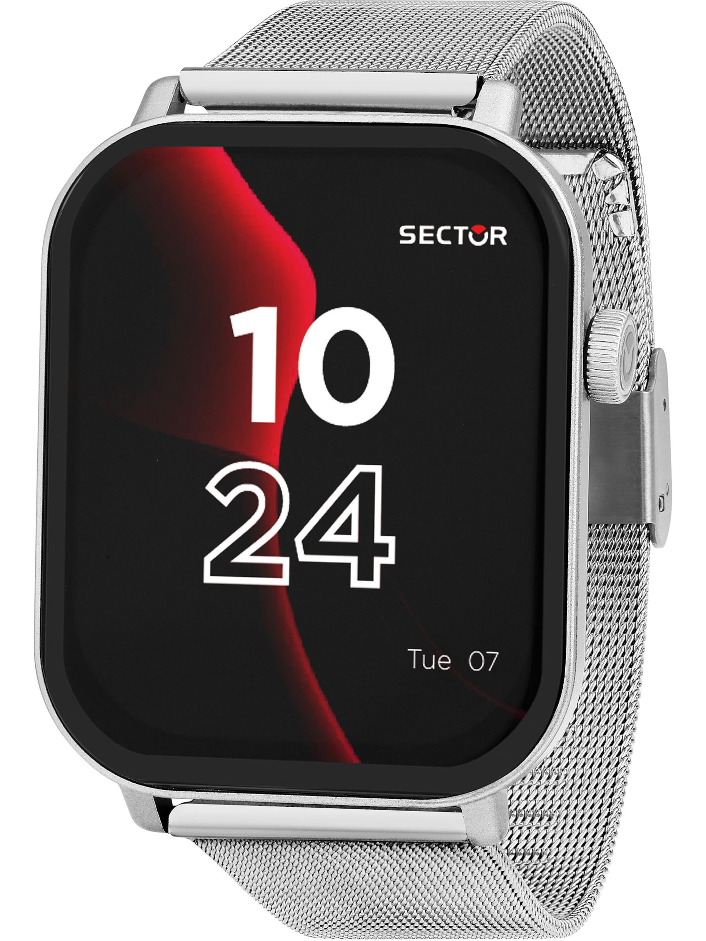 SECTOR Uhr in Silber: Vorderseite