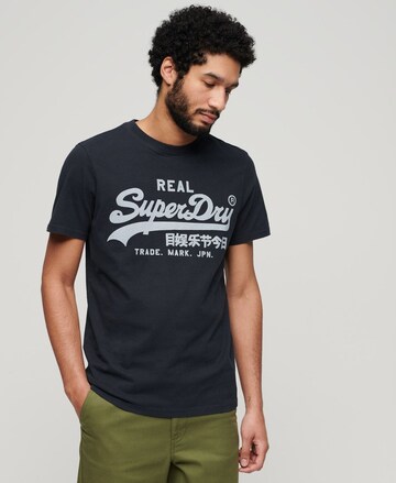 Superdry T-Shirt in Blau: Vorderseite