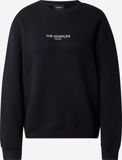 Bluză de molton The Kooples pe negru / alb, Vizualizare produs