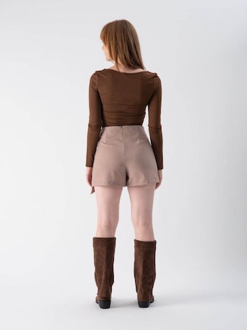 Gonna 'Viscose miniskirt shorts' di MND in beige
