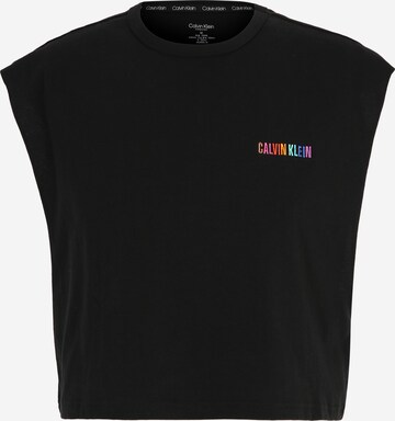 Tricou de la Calvin Klein Underwear pe negru: față