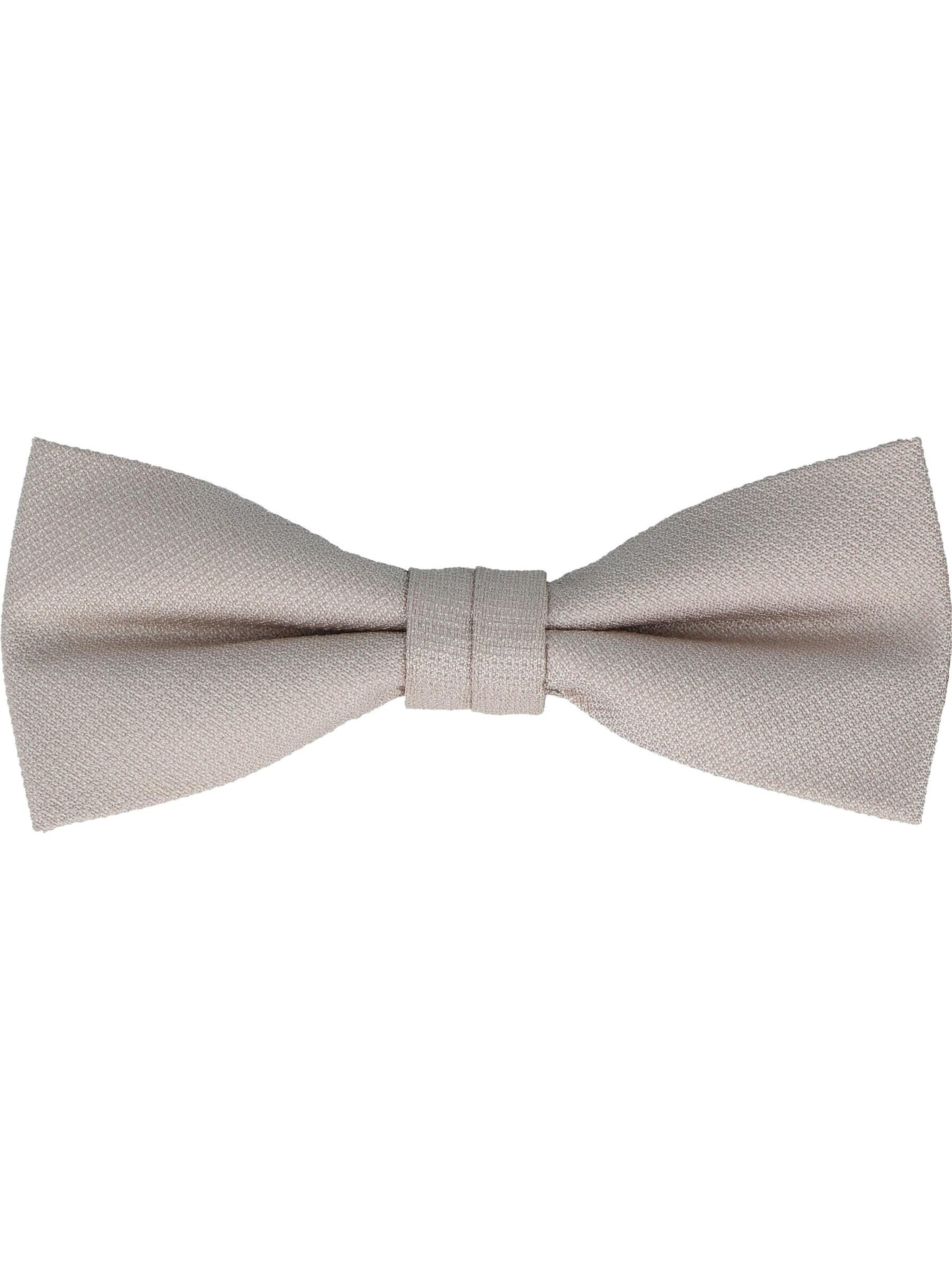 WILLEN Bow Tie 'Uni Struktur' in Beige: front