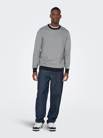 Only & Sons Pullover 'ONSTAP' in Blau
