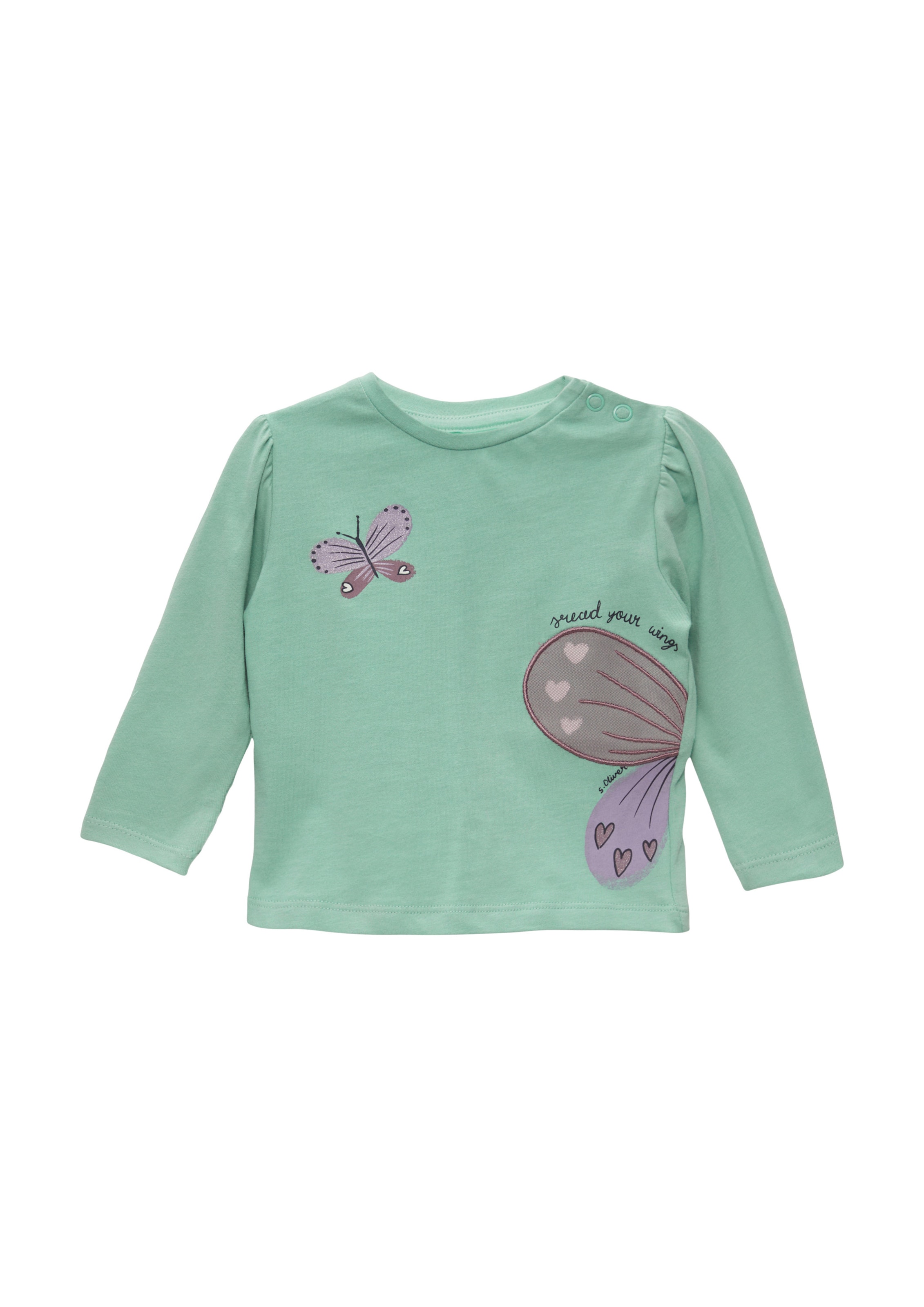 s.Oliver Shirt in Groen: voorkant