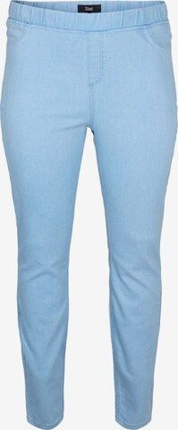 Skinny Jeggings 'ALMA' Zizzi en bleu : devant