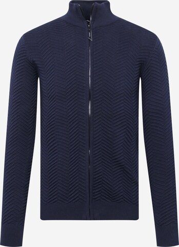 INDICODE JEANS Cardigan 'Huber' i blå: forside