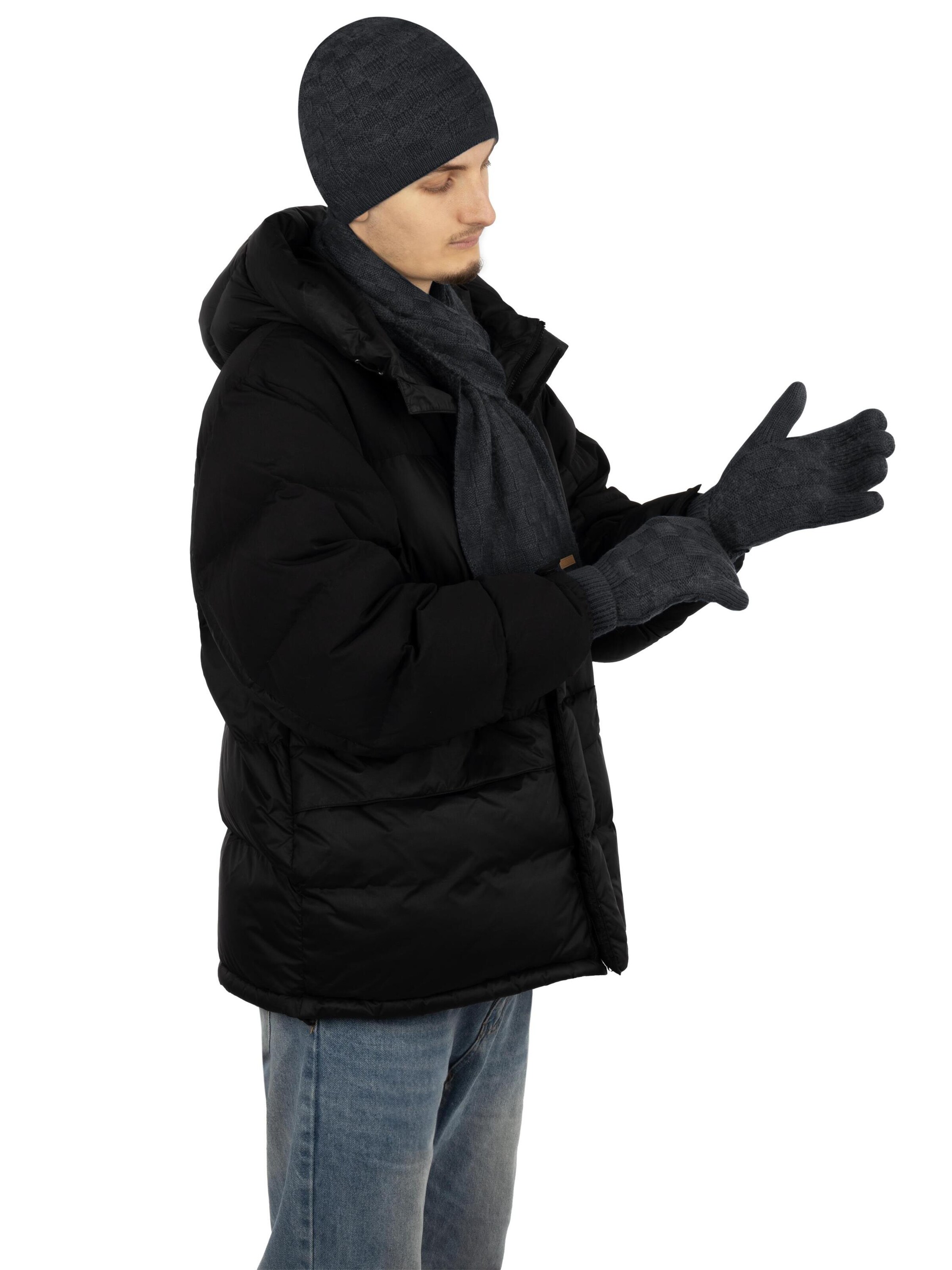 normani Fingerhandschuhe 'Yuma' in Grau