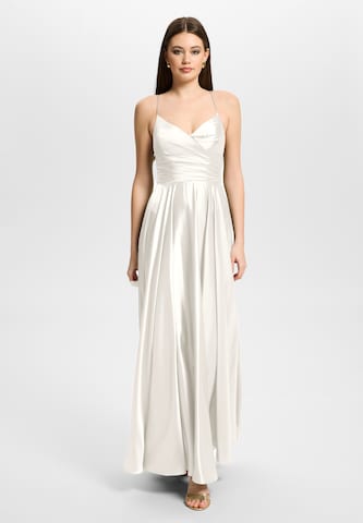 HEY KYLA Evening Dress in White: front
