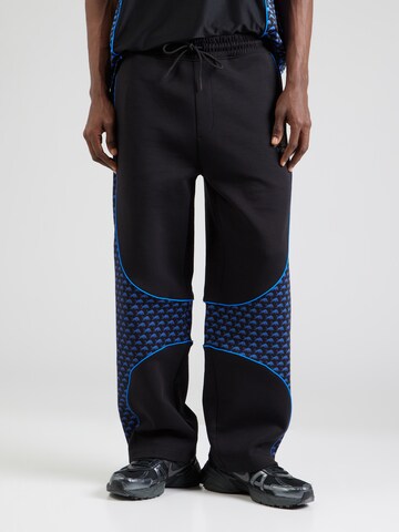 HUGO Loose fit Pants 'Dinodie' in Black: front
