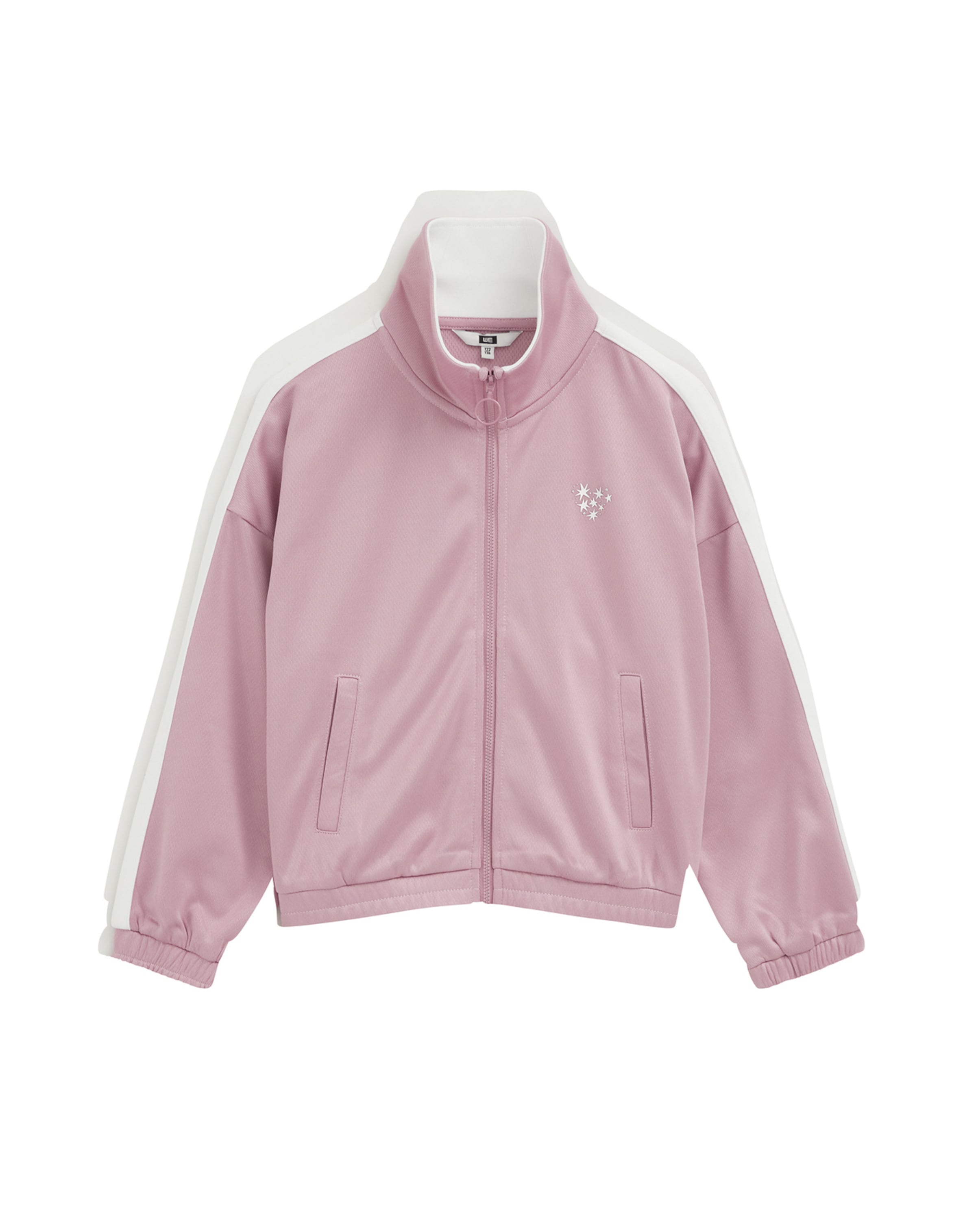 WE Fashion - Sudadera con cremallera en lila