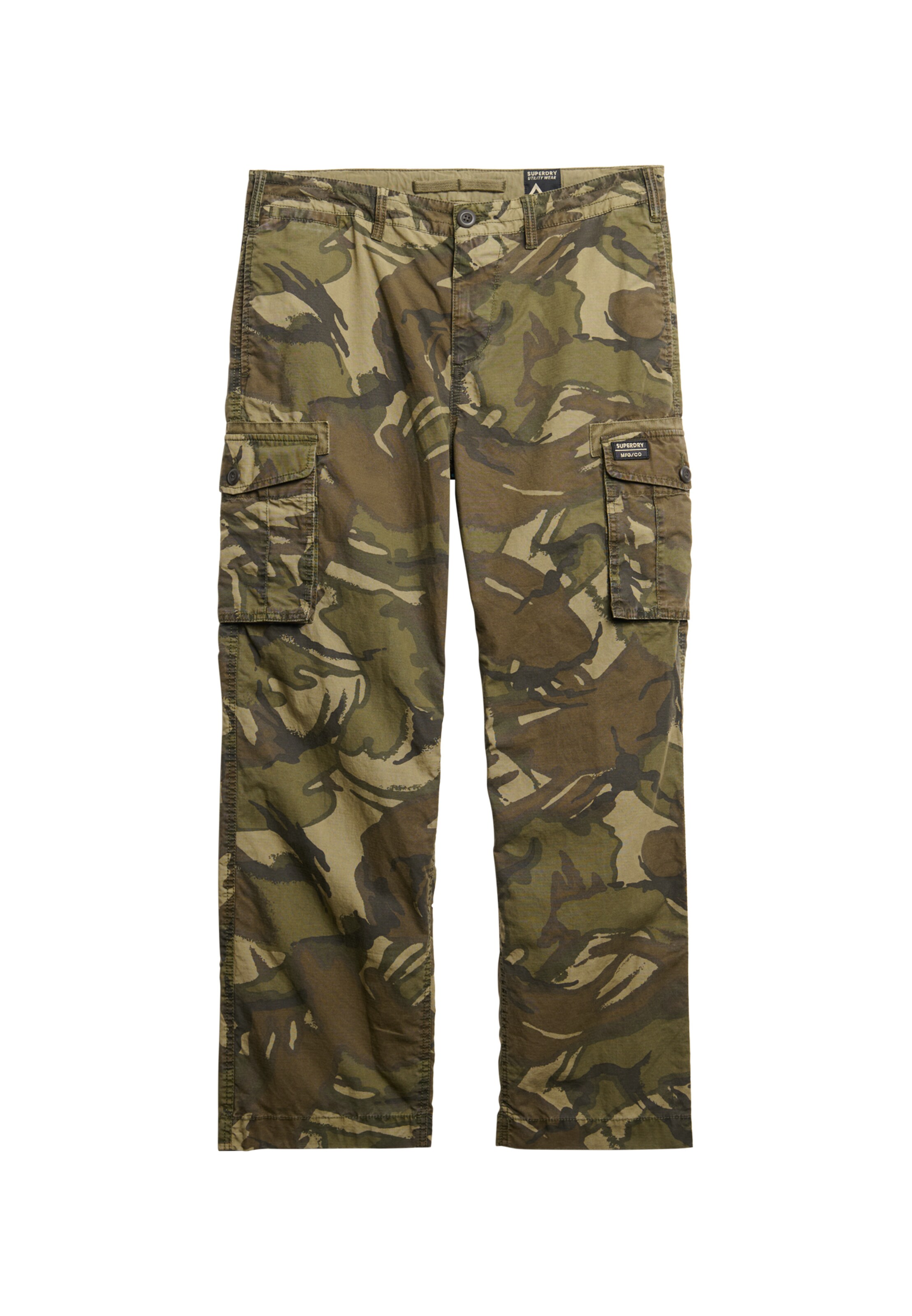 Pantalon cargo Superdry en vert : devant