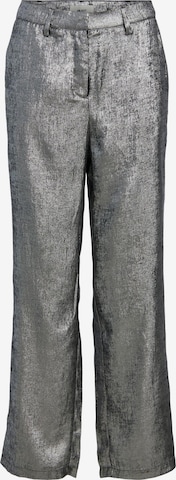 OBJECT Wide leg Broek 'Una Lisa' in Zilver: voorkant